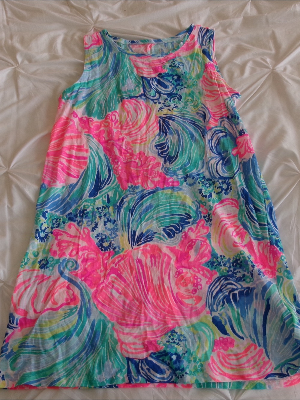 Lily Pulitzer Colorful Sleeveless Beach Dress - Pink, Blue, Green
